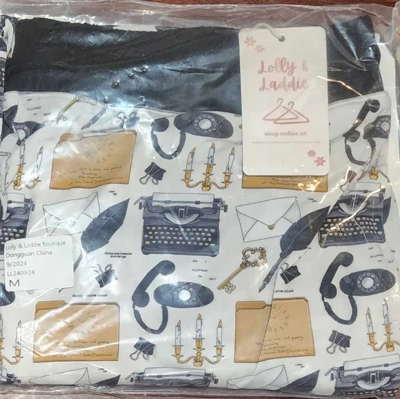 NWT Lolly & Laddie Taylor Swift TS Tortured Poets Department TTPD Bamboo Pants - Picture 2 of 3